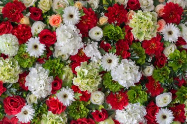 güzel düğün yapay çiçek arka plan