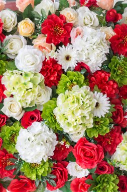 güzel düğün yapay çiçek arka plan