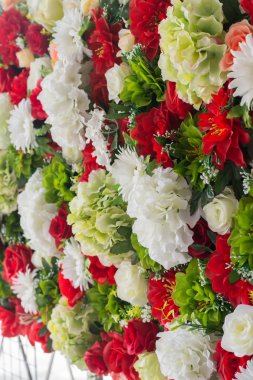 güzel düğün yapay çiçek arka plan