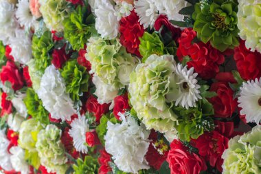 güzel düğün yapay çiçek arka plan