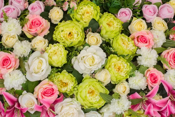 Bel Matrimonio Sfondo Fiore Artificiale — Foto Stock