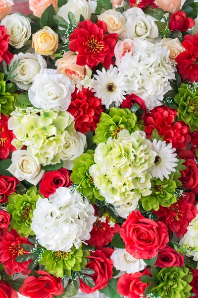 Piękny Ślub Sztuczny Kwiat Tło — Zdjęcie stockowe