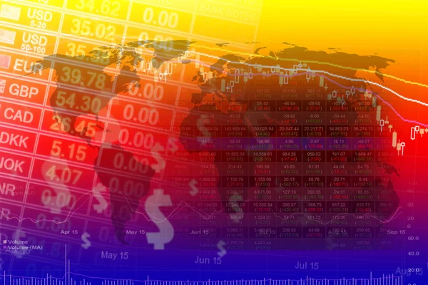 為替レート 財務の概念と株価分析 — ストック写真