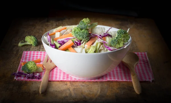 Les Légumes Mélangés Ont Une Carotte Brocoli Chou Fleur Chou — Photo