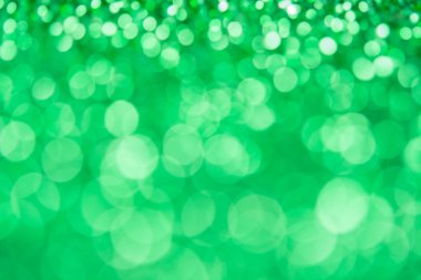 Yeşil bokeh Noel dekorasyon arka plan