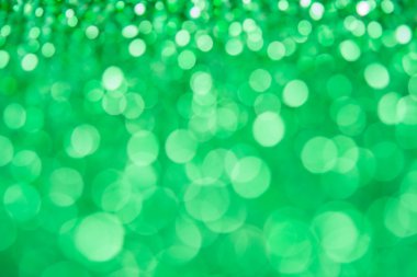 Yeşil bokeh Noel dekorasyon arka plan