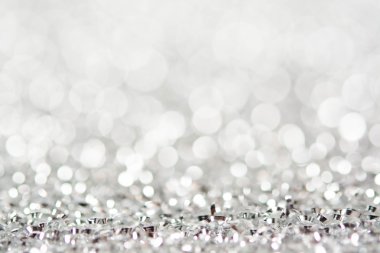 soyut gümüş beyaz bokeh ışıklar arka plan