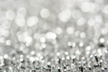soyut gümüş beyaz bokeh ışıklar arka plan