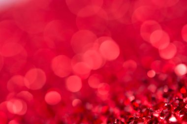 Kırmızı bokeh tatil Noel süslemeleri arka plan dokulu