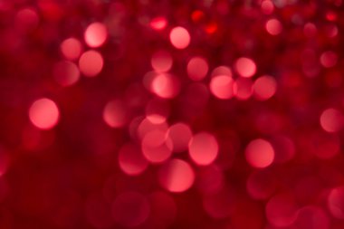 Kırmızı bokeh tatil Noel süslemeleri arka plan dokulu