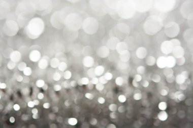 soyut gümüş beyaz bokeh ışıklar arka plan