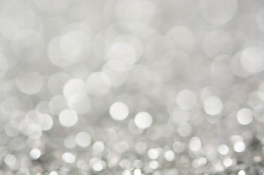 soyut gümüş beyaz bokeh ışıklar arka plan