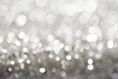 soyut gümüş beyaz bokeh ışıklar arka plan