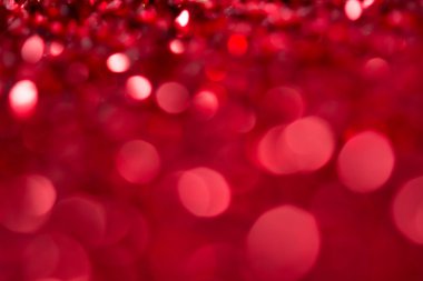 Kırmızı bokeh tatil Noel süslemeleri arka plan dokulu