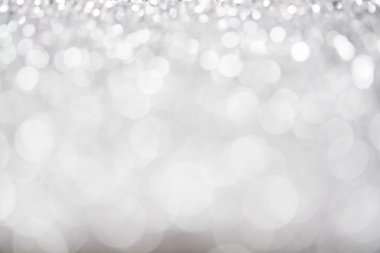 soyut gümüş beyaz bokeh ışıklar arka plan