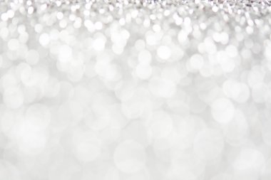 soyut gümüş beyaz bokeh ışıklar arka plan