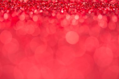 Kırmızı bokeh tatil Noel süslemeleri arka plan dokulu