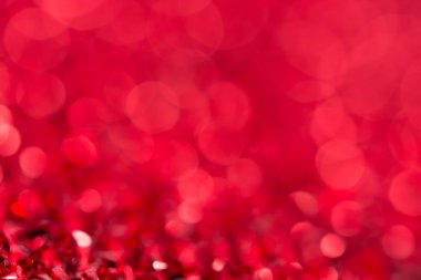 Kırmızı bokeh tatil Noel süslemeleri arka plan dokulu