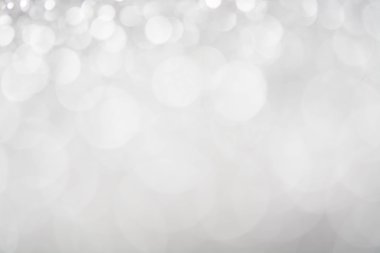 soyut gümüş beyaz bokeh ışıklar arka plan