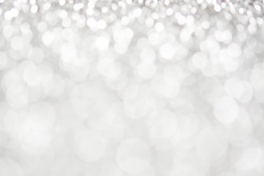 soyut gümüş beyaz bokeh ışıklar arka plan