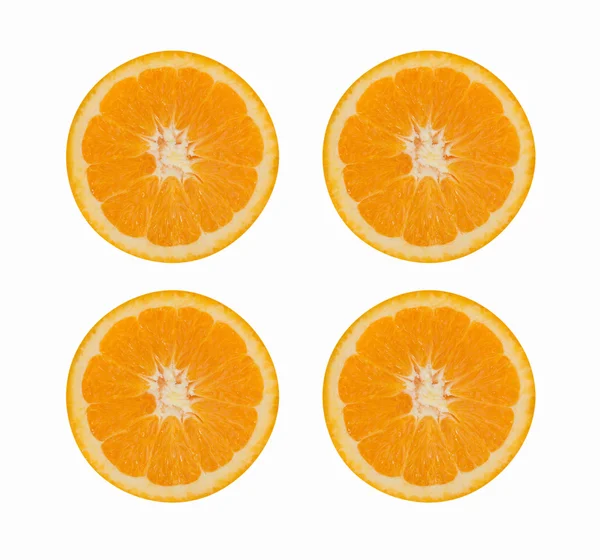 Orange fruit isolated on white background — Stock Photo, Image