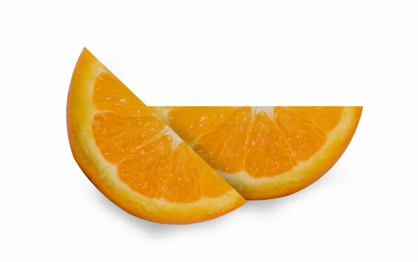Oranje fruit geïsoleerd op witte achtergrond — Stockfoto