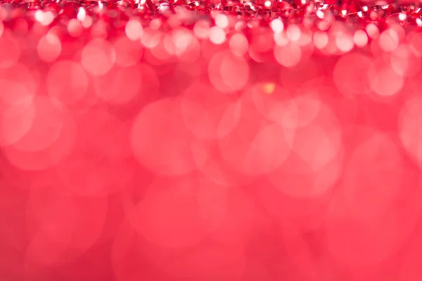 Bokeh rojo vacaciones texturizado decoraciones de Navidad fondo —  Fotos de Stock