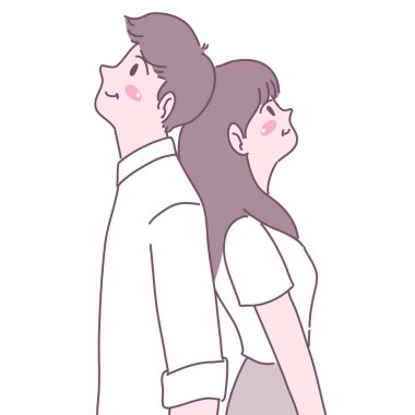 Birbirine aşık erkekler ve kadınlar.