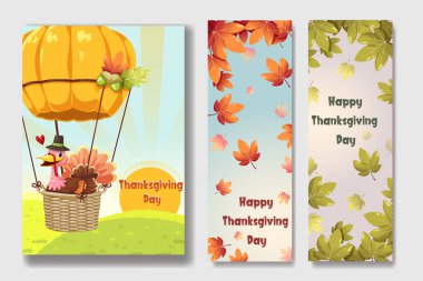 Akçaağaç yaprağı, hindi ve cevizli Şükran Günü kartın kutlu olsun.