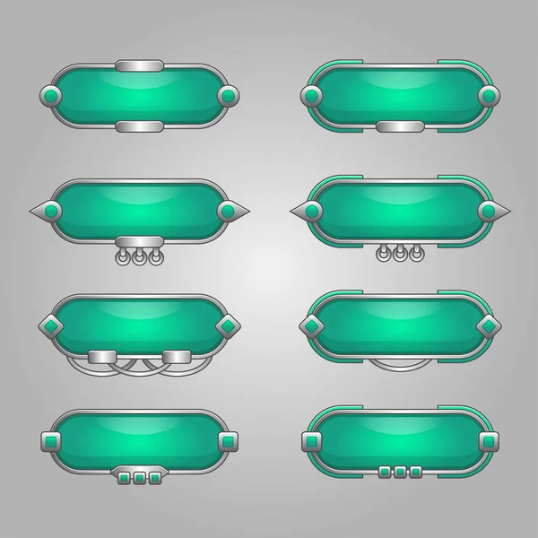 Jeu Bannière Vierge Utilisation Boîte Sur Illustration Vectorielle Conception Jeu — Image vectorielle