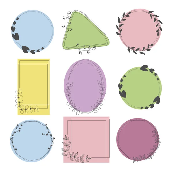 Set Elegant Design Elements Decorative Isolated Editable Elements Your Sophisticated — Stock Vector