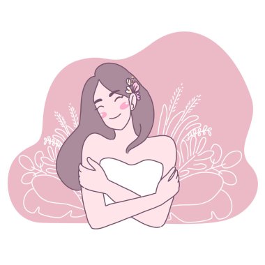 A woman who happily folds her arms