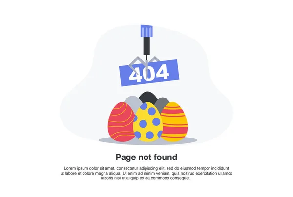 Avviso Rete Internet 404 Pagina Errore File Non Trovato Pagina — Vettoriale Stock