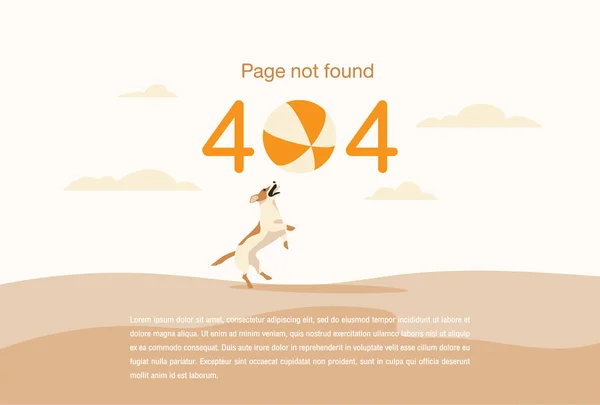 Internet Network Warning 404 Error Page File Found Web Page — Διανυσματικό Αρχείο