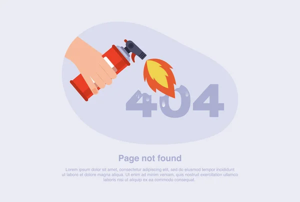 Internet Network Warning 404 Error Page File Found Web Page — Wektor stockowy