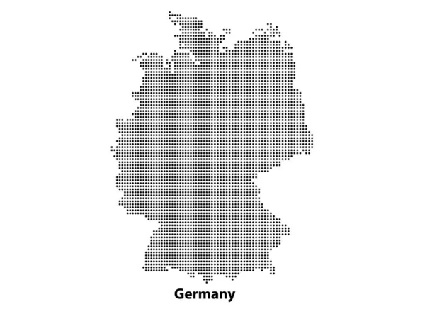 Vecteur Demi Teinte Carte Pointillée Pays Allemagne Pour Votre Design — Image vectorielle