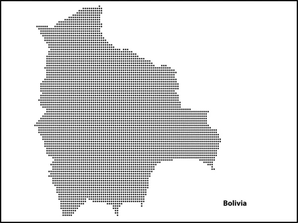 Vector Halftone Точечная Карта Боливии Вашего Дизайна Концепция Travel Illustration — стоковый вектор