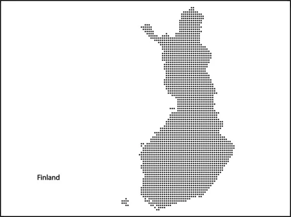 Meio Tom Vetorial Mapa Pontilhado País Finlândia Para Seu Design —  Vetores de Stock