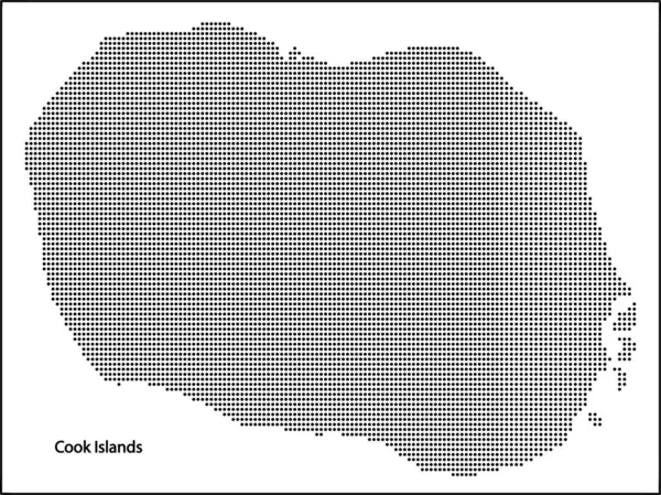 Vektor Halbton Gepunktete Landkarte Des Cook Islands Landes Für Ihr — Stockvektor