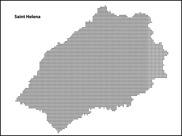 Vector Halftone Dotted Map Saint Helena Country Your Design Travel — Stock Vector