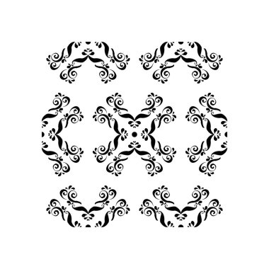 Hindistan Geleneksel ve Kültürel Rangoli çiçek sanatı konsepti beyaz arka planda izole edilmiş Lord ayak izleri kusursuz desenli.