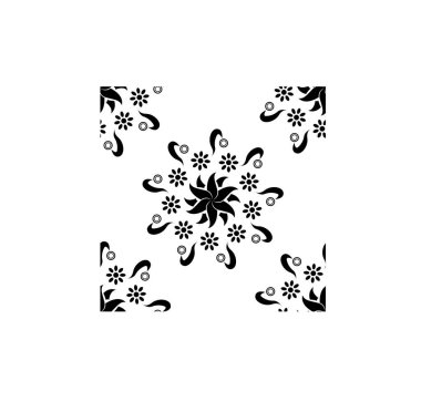 Hindistan geleneksel ve kültürel Rangoli mandala tasarım kavramı beyaz arka planda izole edilmiş çiçek sanatı kusursuz bir desen içinde.