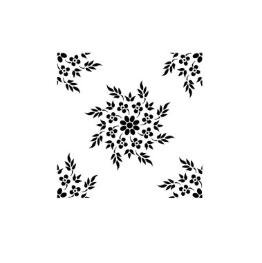 Hindistan geleneksel ve kültürel Rangoli mandala tasarım kavramı beyaz arka planda izole edilmiş çiçek sanatı kusursuz bir desen içinde.