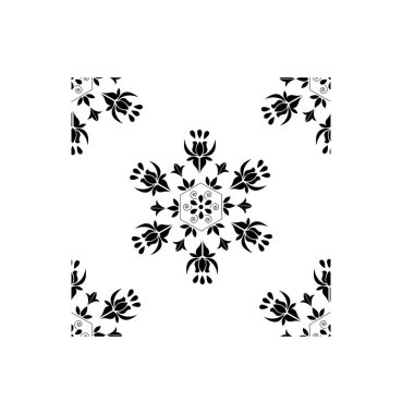 Hindistan geleneksel ve kültürel Rangoli mandala tasarım kavramı beyaz arka planda izole edilmiş çiçek sanatı kusursuz bir desen içinde.