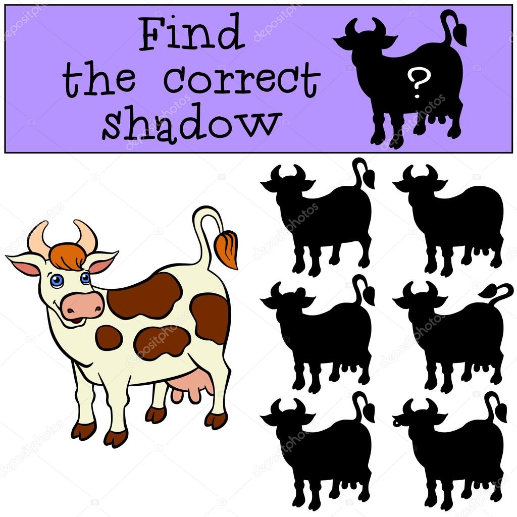 Encontre a sombra certa cenoura fofa jogo educativo jogos de lógica para  crianças com uma resposta