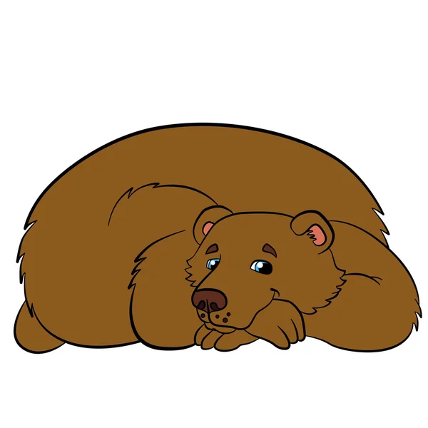 Animais de desenhos animados para crianças. Urso bonito . — Vetor de Stock