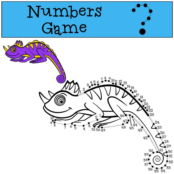 Образовательные игры для детей: цифры игры с контуром. Маленькие у.е. — стоковый вектор
