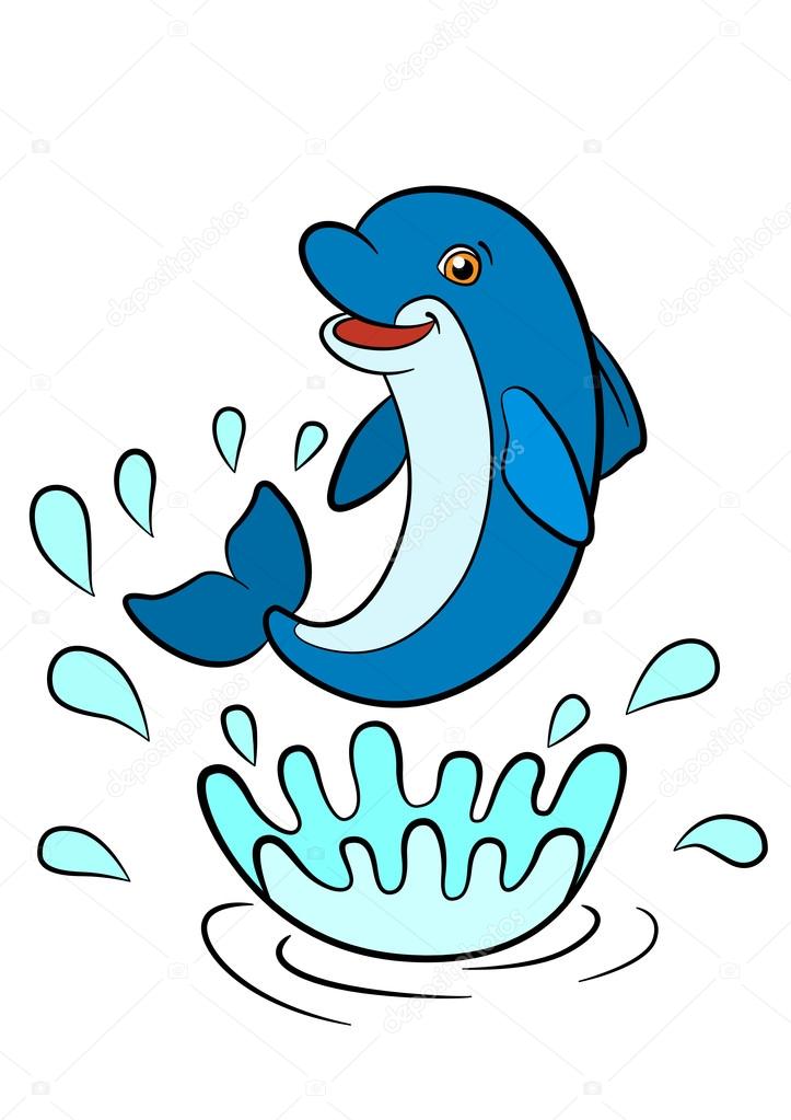 Poisson Qui Saute Hors De Leau Dessin