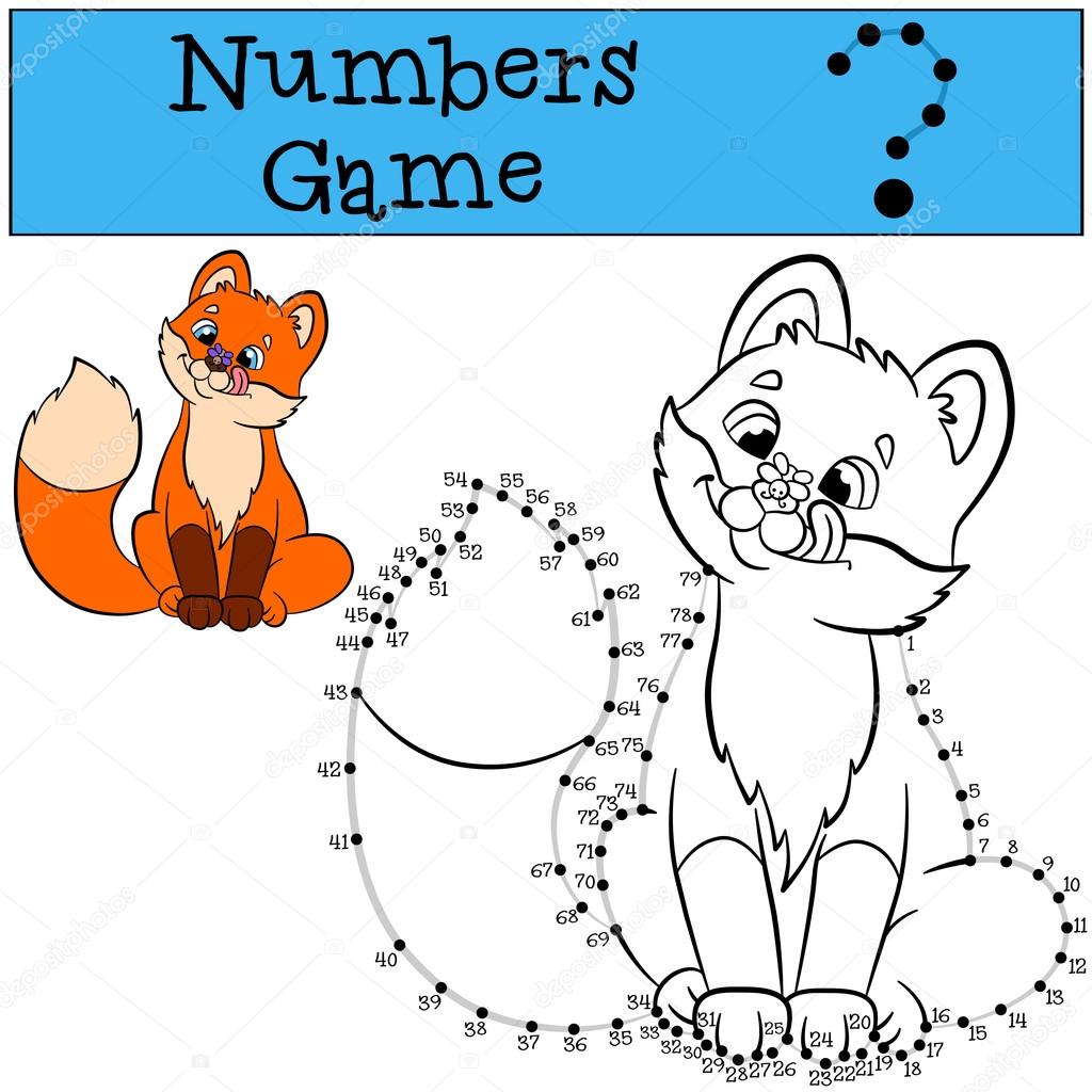 Vetores de Jogos Educativos Para Crianças Números Jogo Com