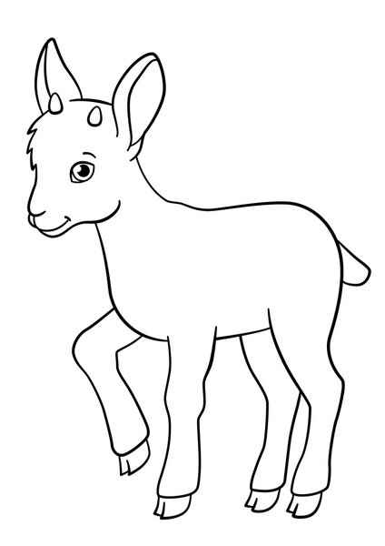 Окраска страниц. Маленький милый малыш улыбается
.